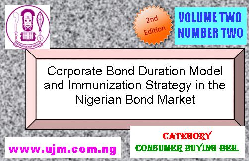 Corporate Bond Duration Model and Immunization Strategy in the Nigerian Bond Market